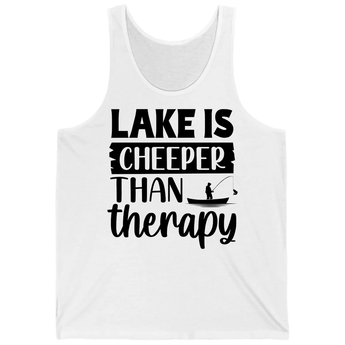 Lake is Cheaper Than Therapy Design Tank in White