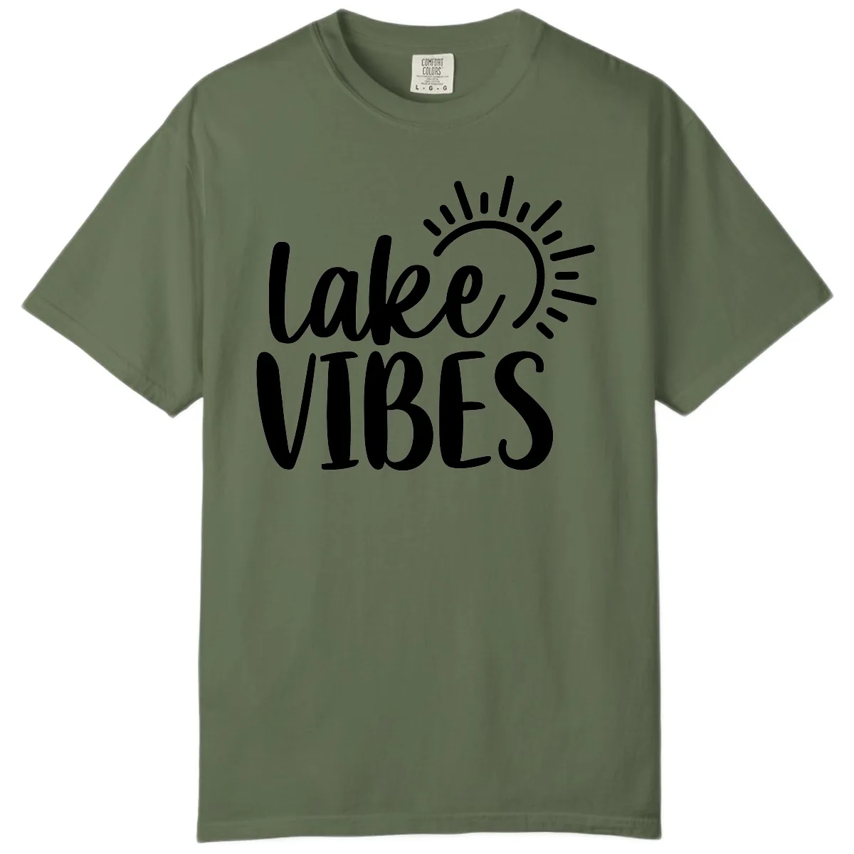 Lake Vibes Summer Sun Design Comfort Color in Sage