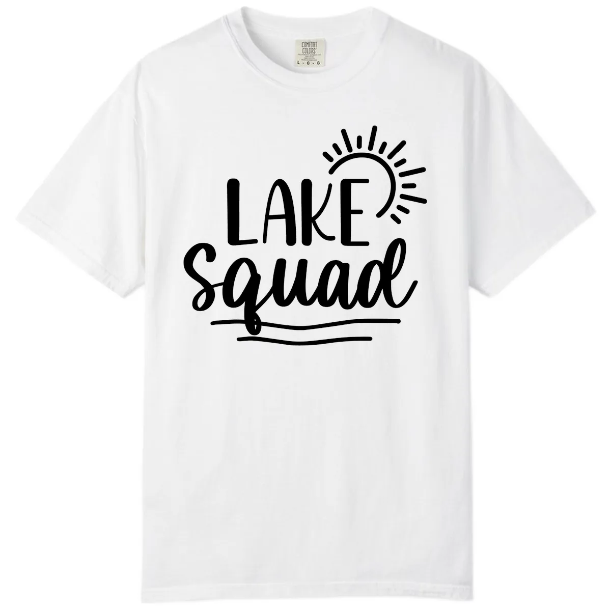 Lake Squad Summer Vibes Comfort Color in White