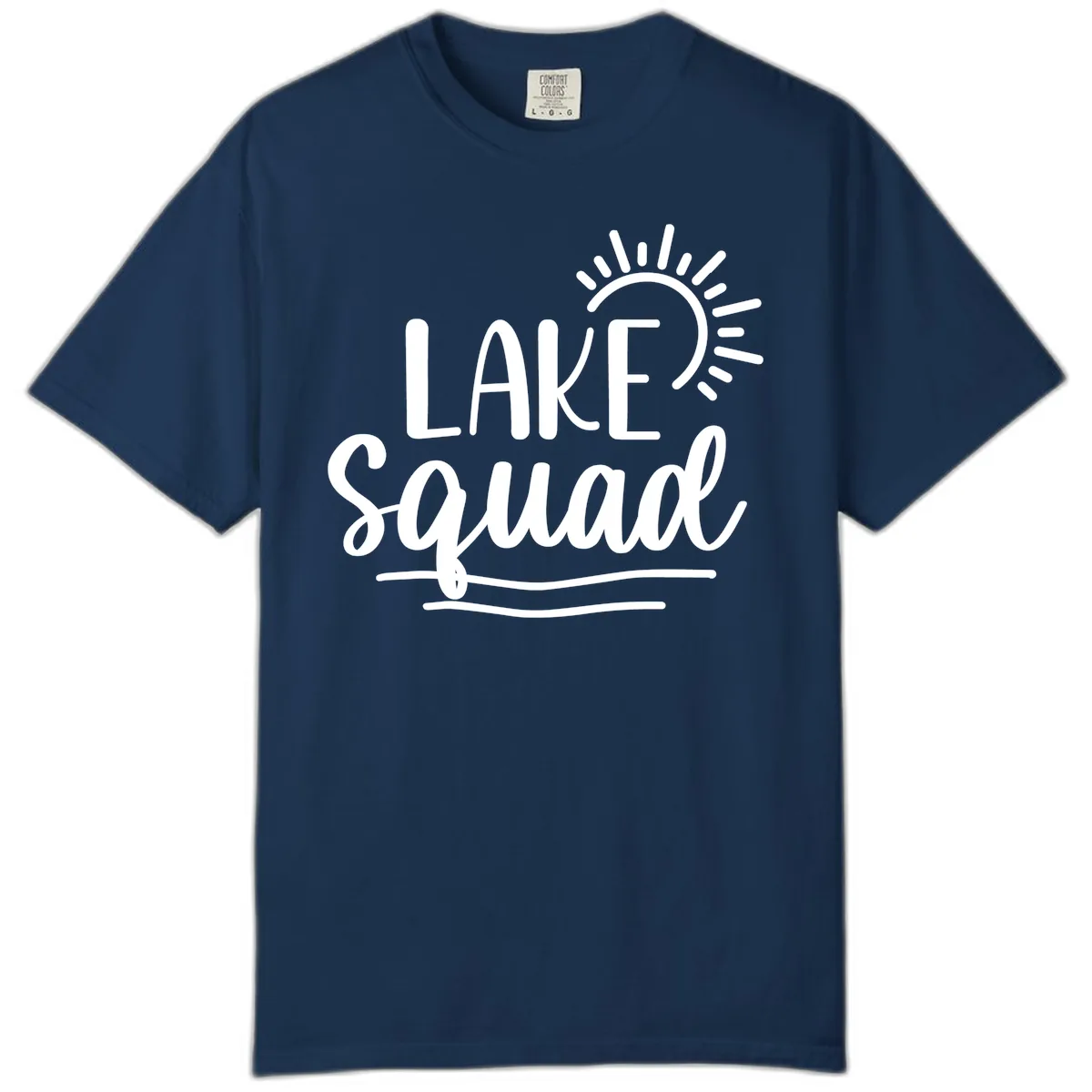 Lake Squad Summer Vibes Comfort Color in Navy