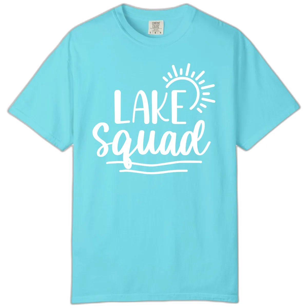 Lake Squad Summer Vibes Comfort Color in Lagoon Blue