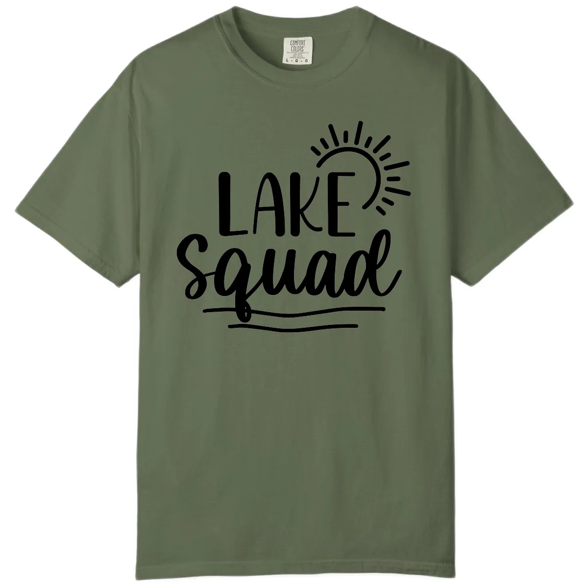 Lake Squad Summer Vibes Comfort Color in Sage