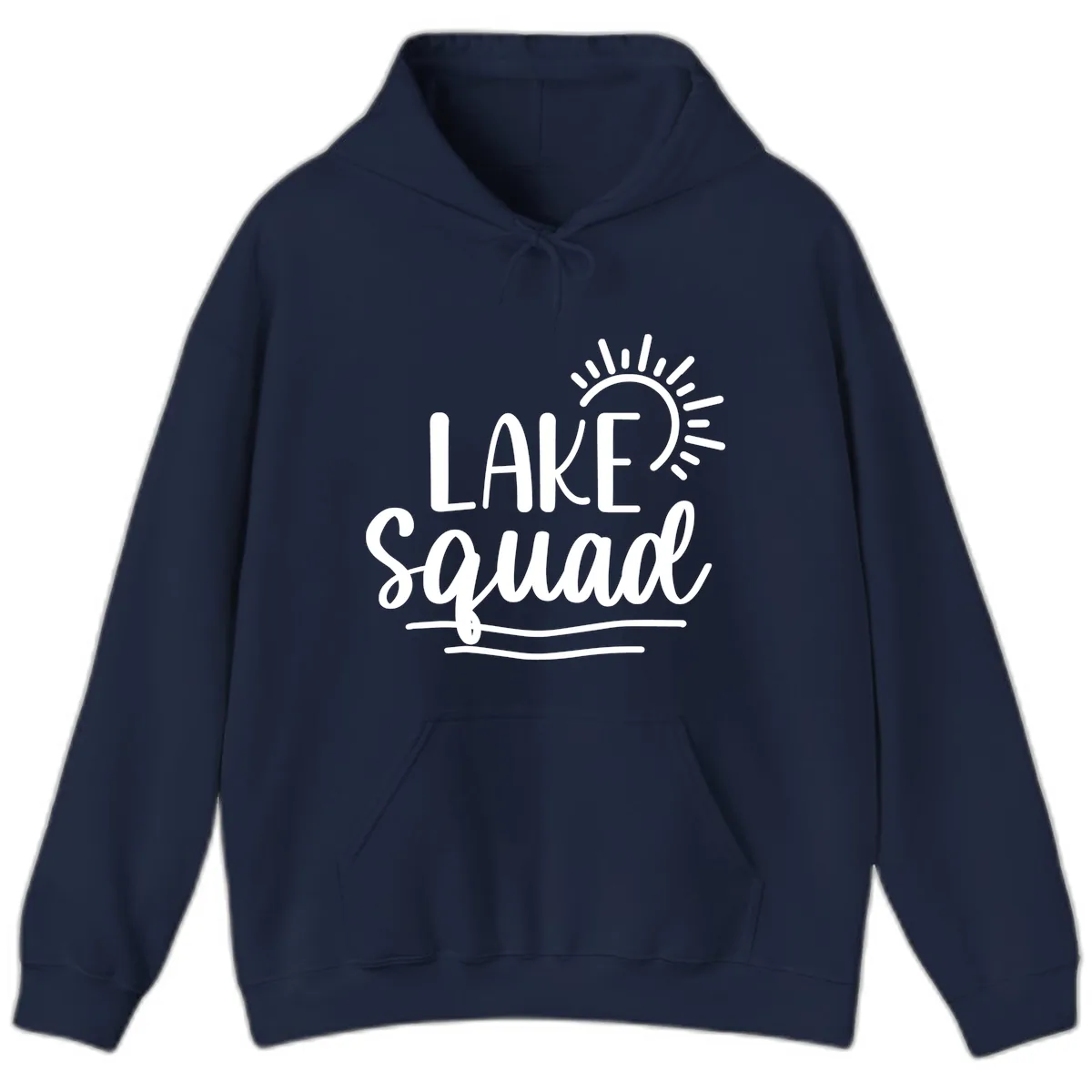 Lake Squad Summer Vibes Hoodie in Navy