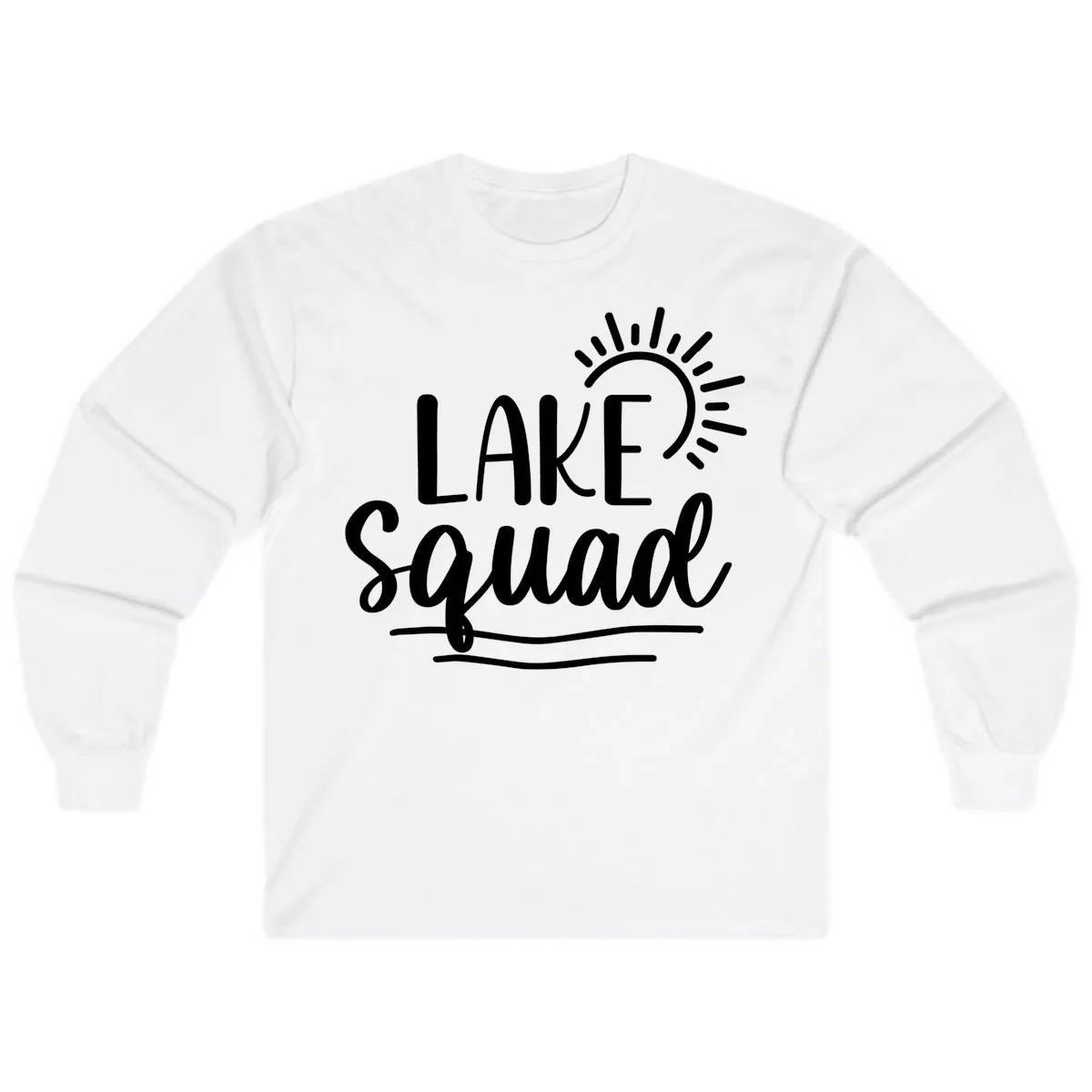 Lake Squad Summer Vibes Long Sleeve in White