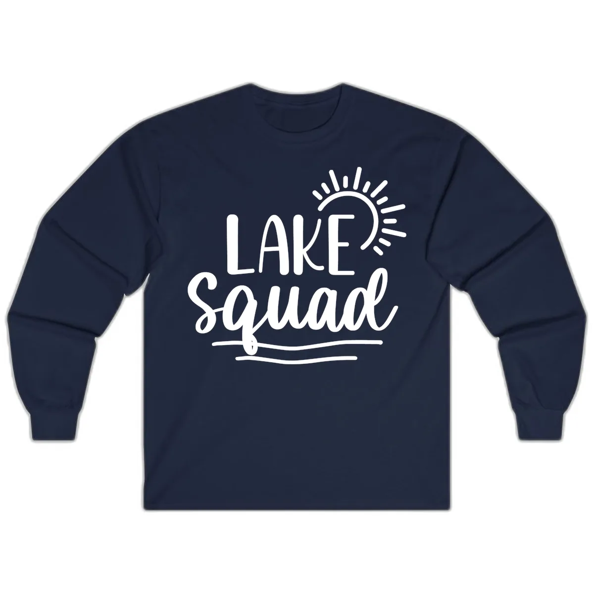 Lake Squad Summer Vibes Long Sleeve in Navy