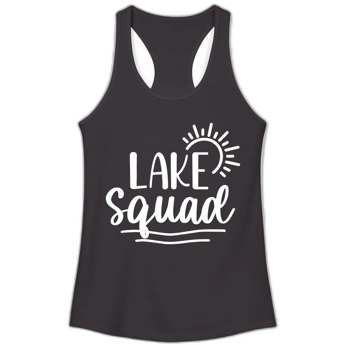 Lake Squad Summer Vibes Ladies Tank in Black