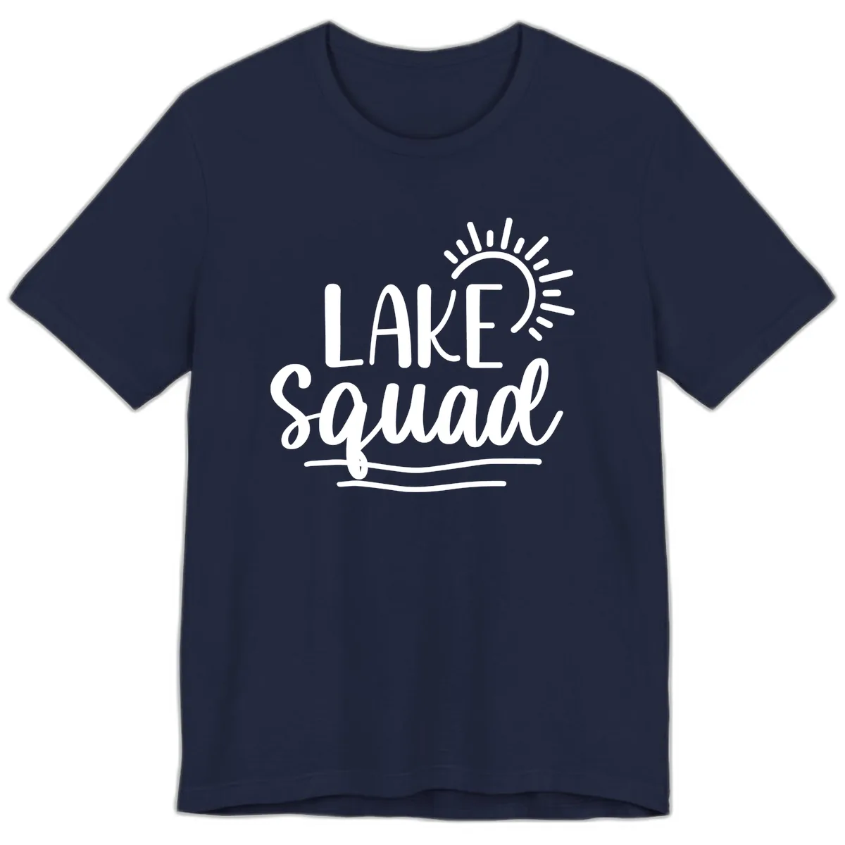 Lake Squad Summer Vibes Premium T-Shirt in Navy
