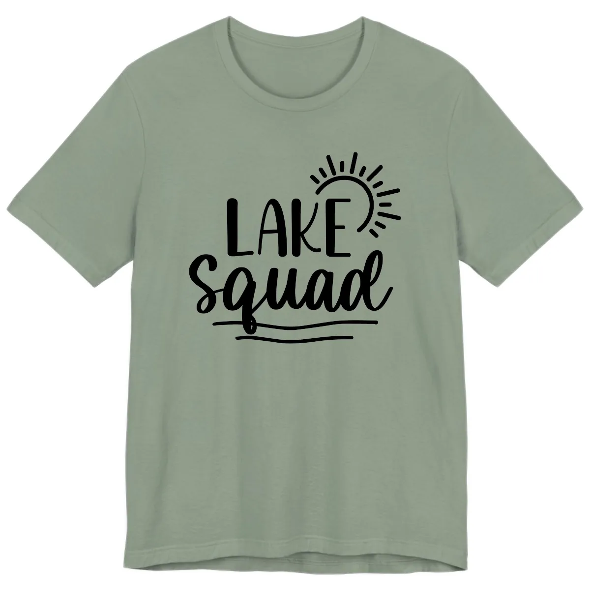 Lake Squad Summer Vibes Premium T-Shirt in Sage