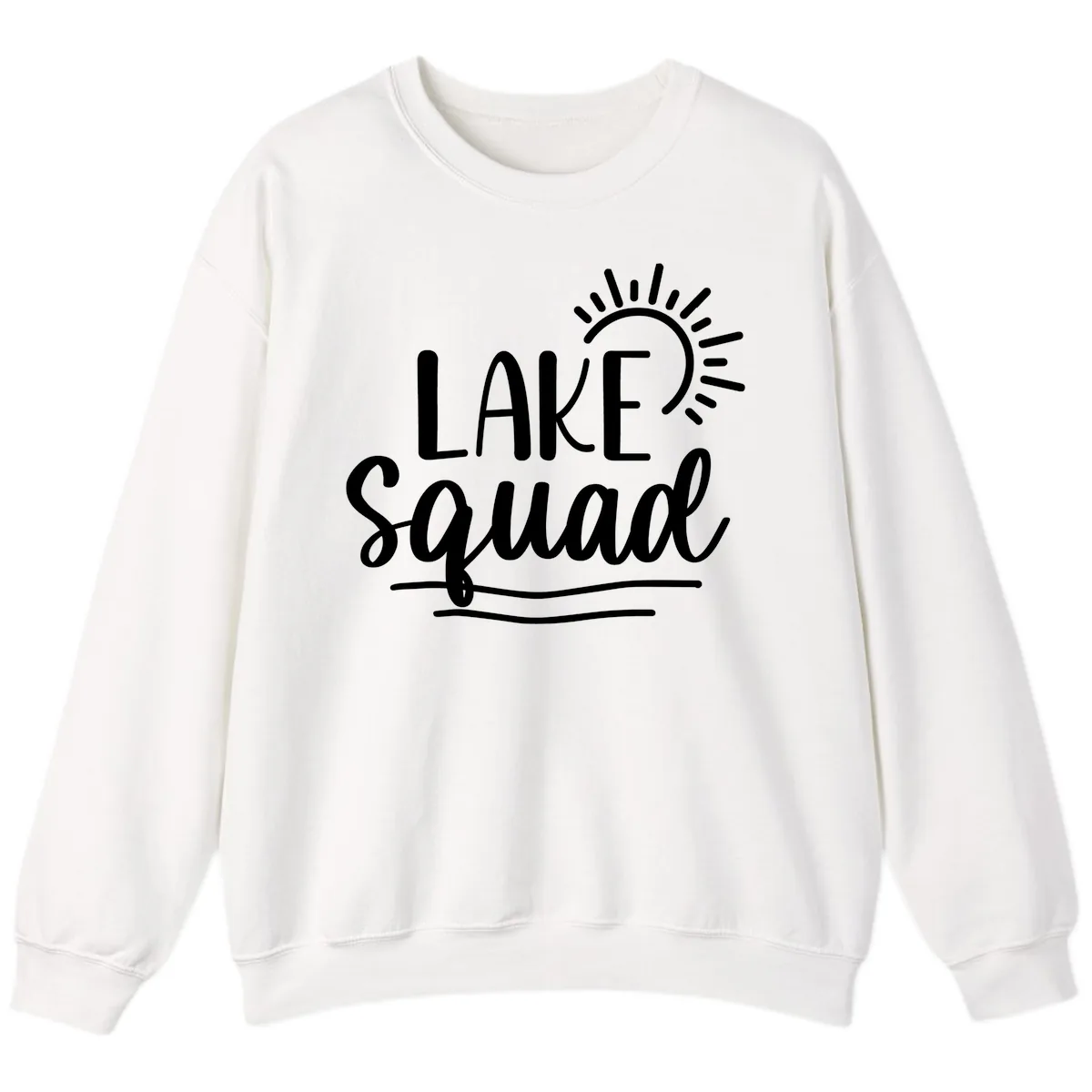 Lake Squad Summer Vibes Sweatshirt in White