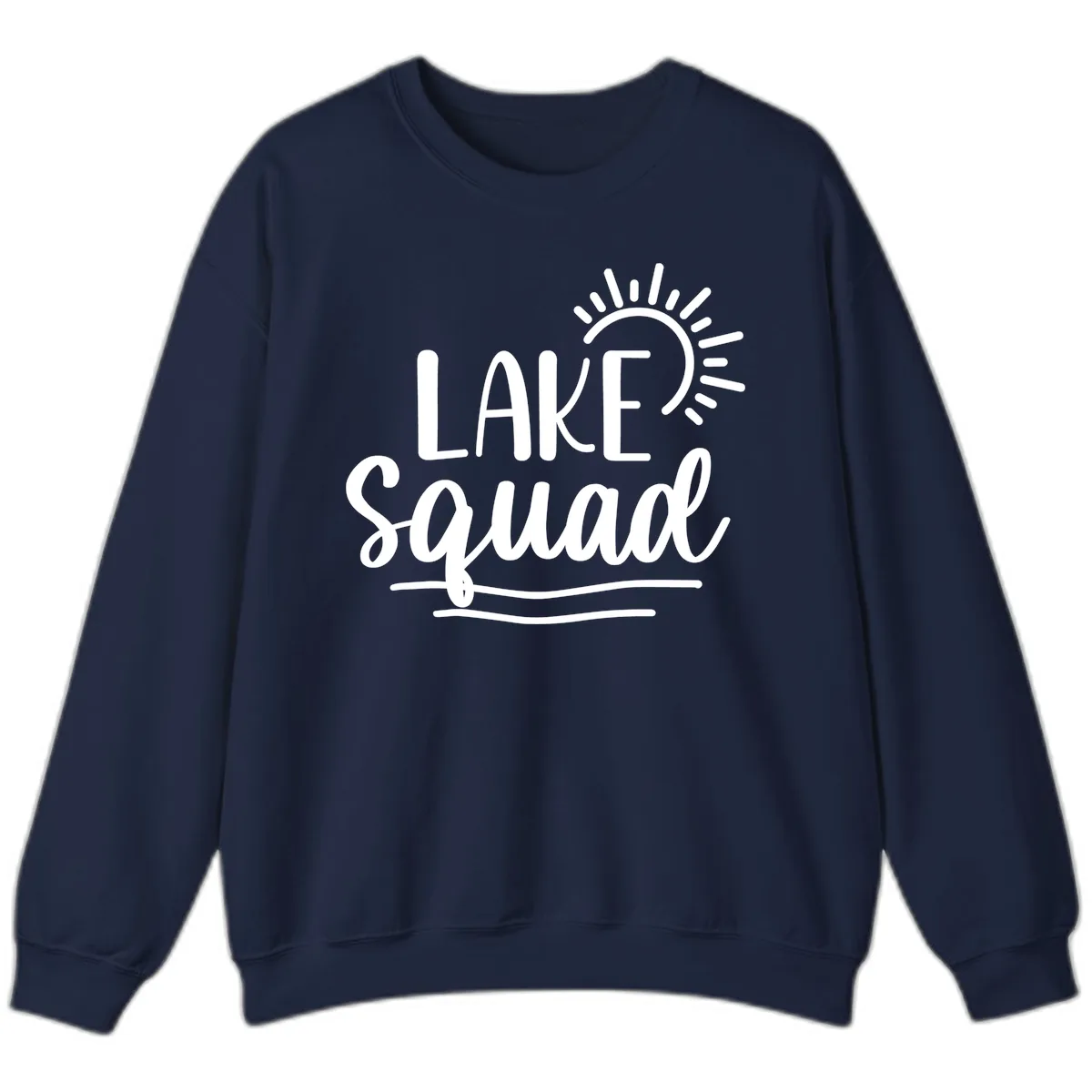 Lake Squad Summer Vibes Sweatshirt in Navy