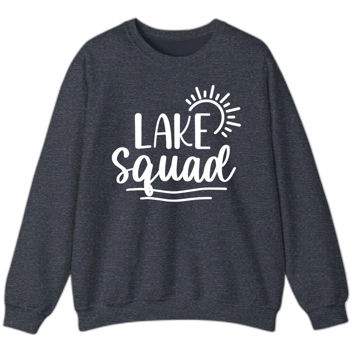 Lake Squad Summer Vibes Sweatshirt in Heather Sport Dark Navy