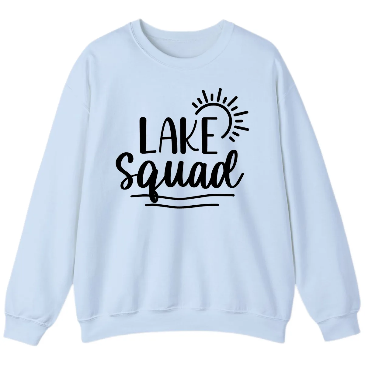 Lake Squad Summer Vibes Sweatshirt in Light Blue