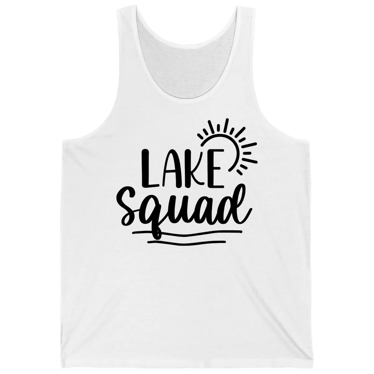 Lake Squad Summer Vibes Tank in White