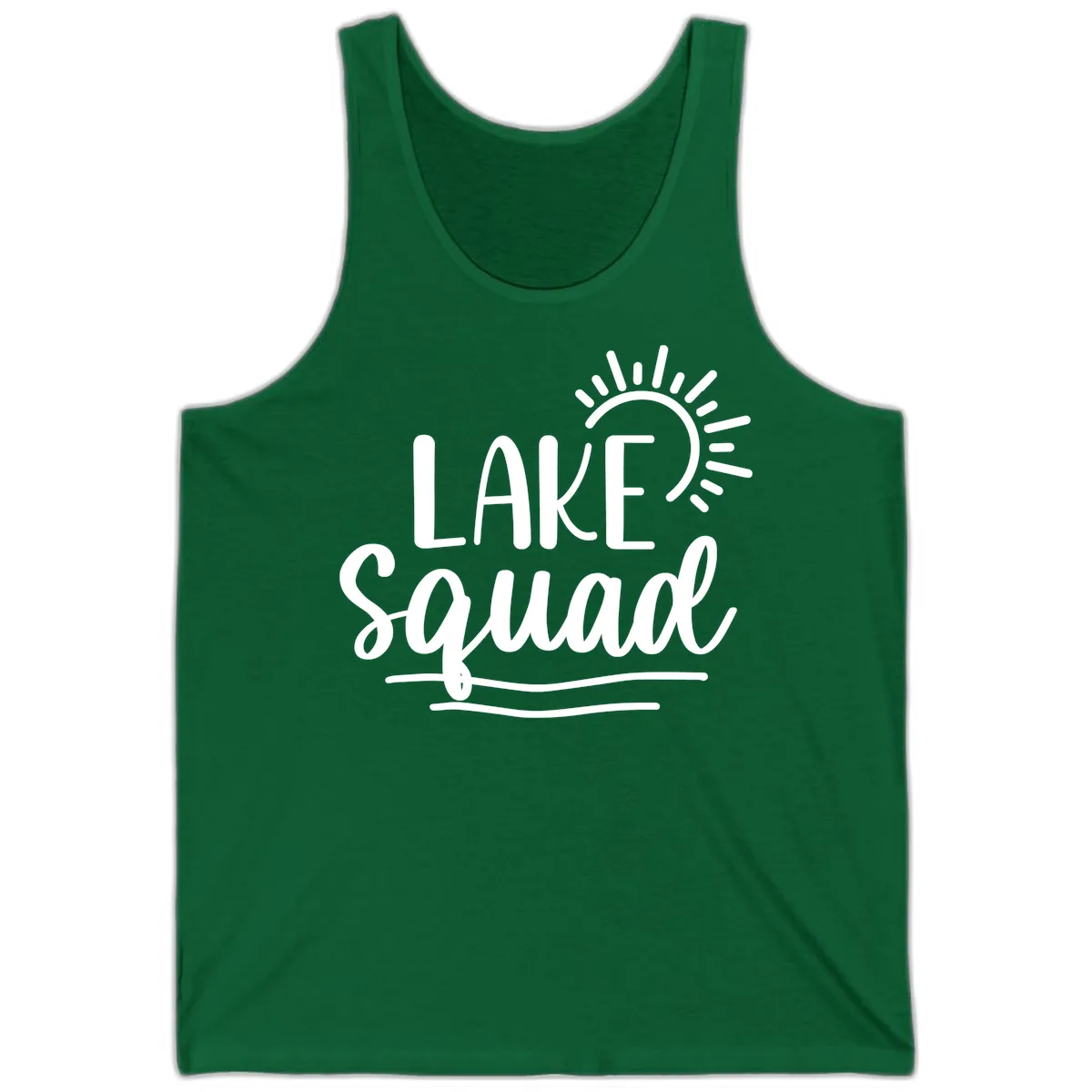 Lake Squad Summer Vibes Tank in Kelly