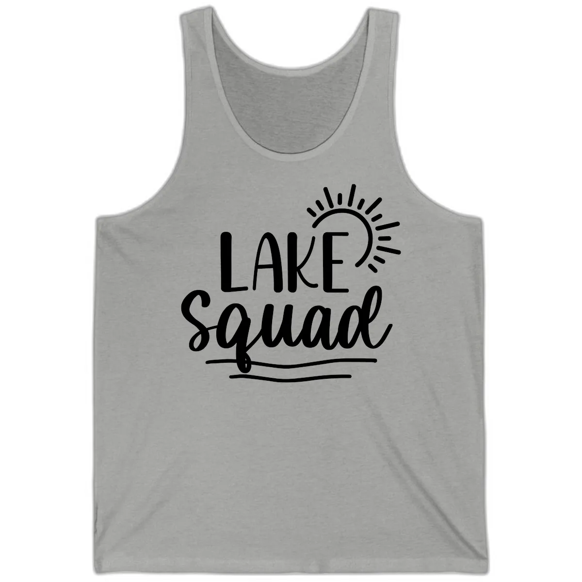 Lake Squad Summer Vibes Tank in Athletic Heather