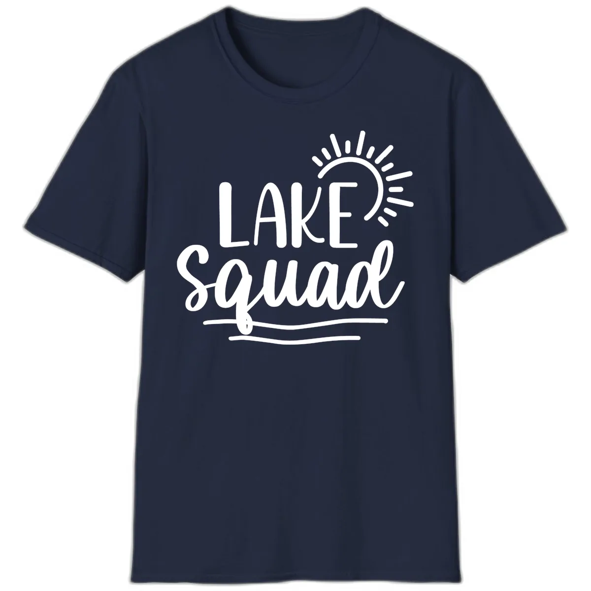 Lake Squad Summer Vibes T-Shirt in Navy