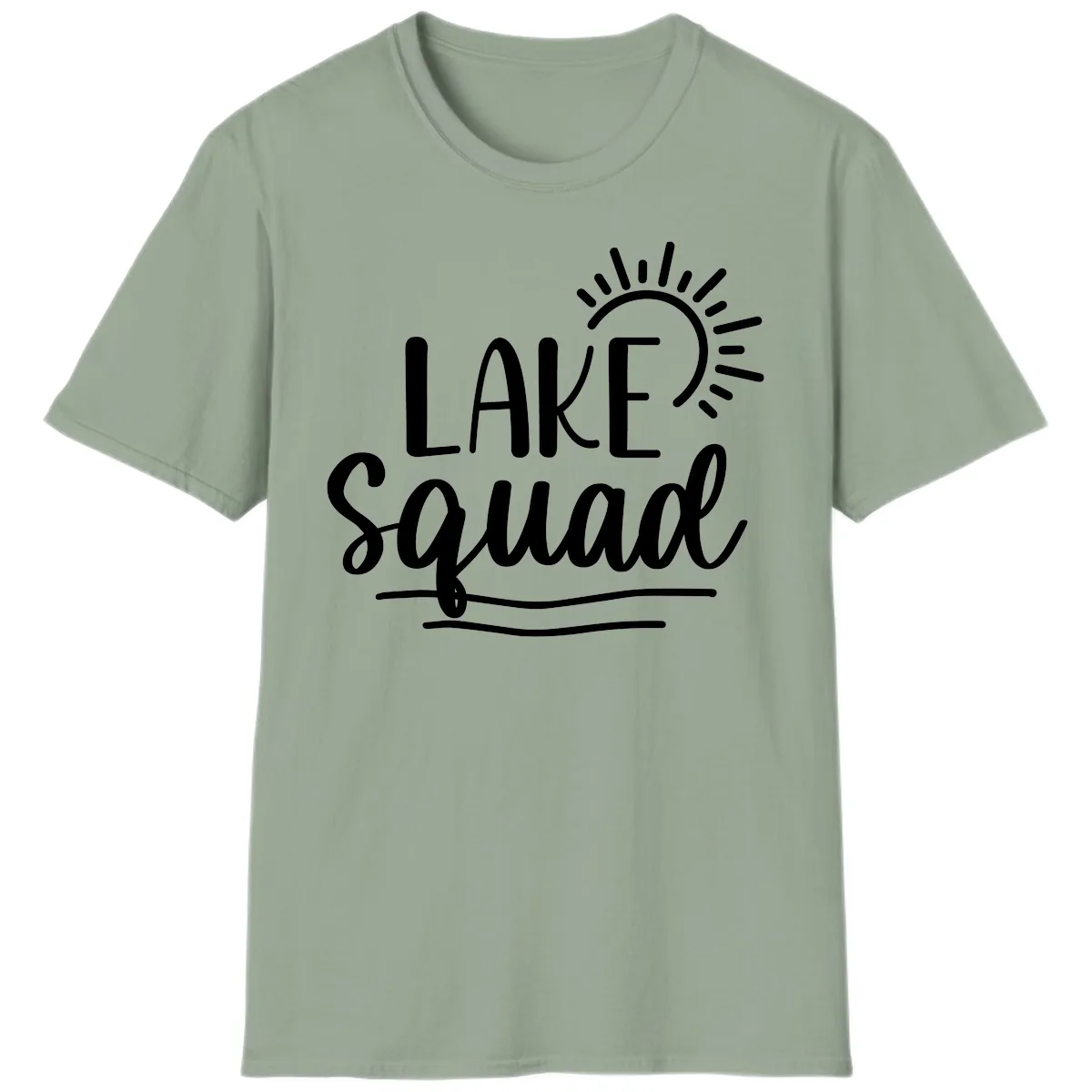 Lake Squad Summer Vibes T-Shirt in Sage