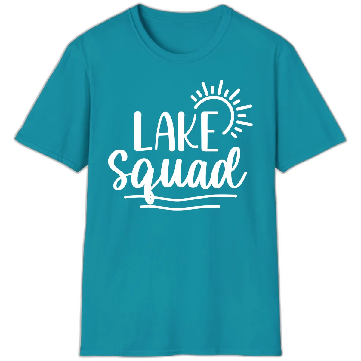 Lake Squad Summer Vibes T-Shirt in Tropical Blue