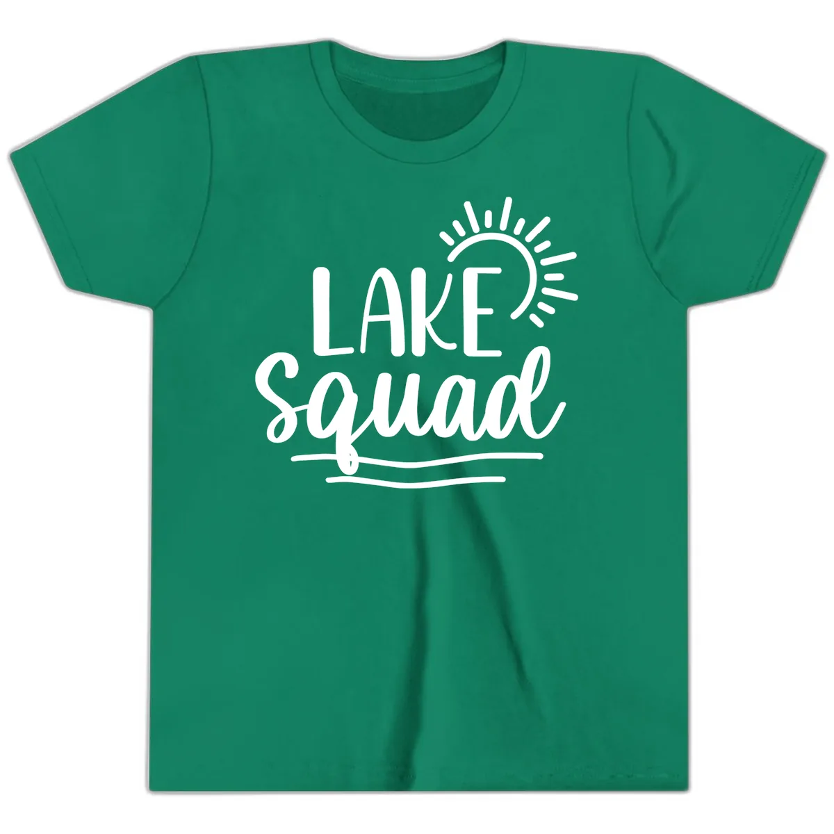 Lake Squad Summer Vibes Youth T-Shirt in Kelly