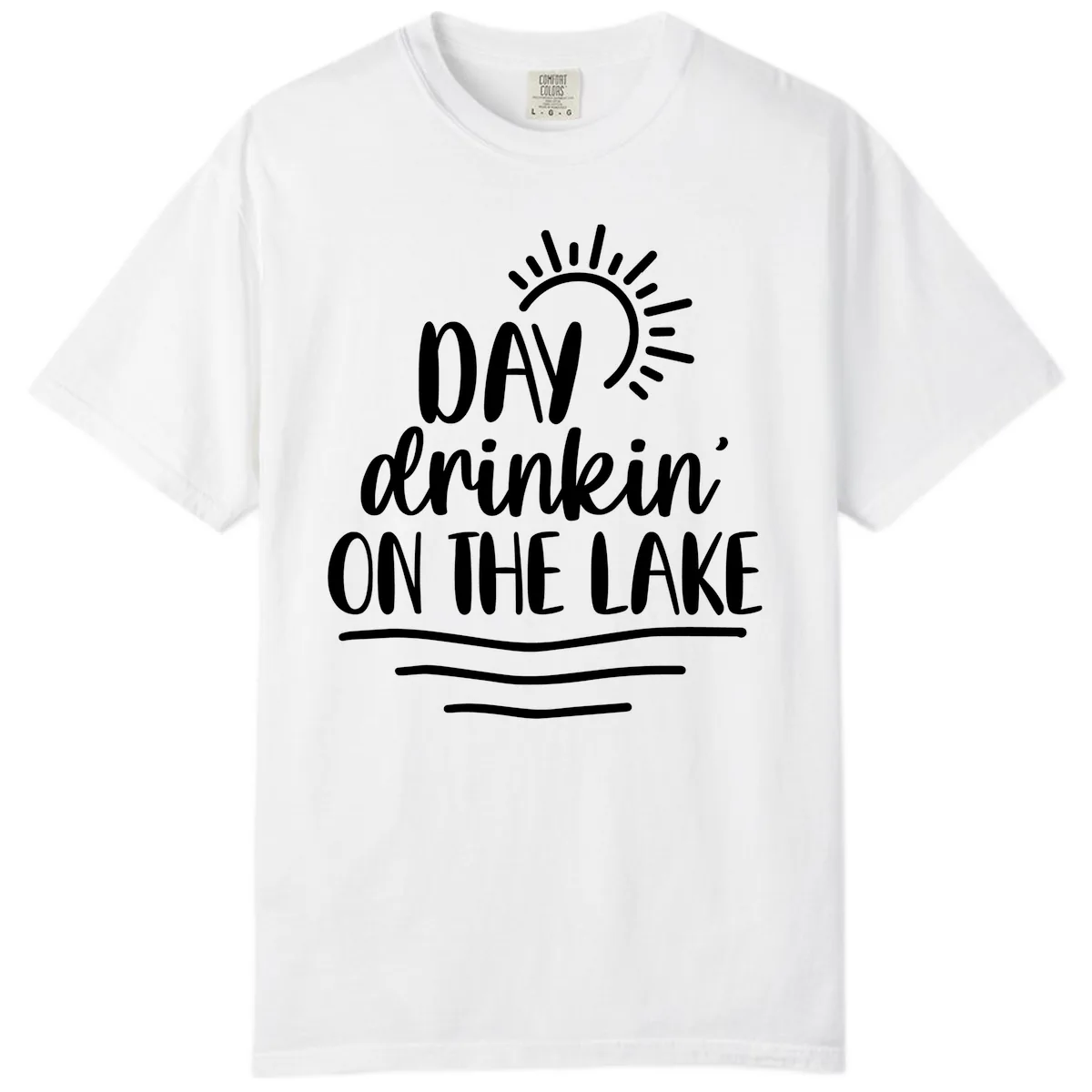 Day Drinkin On The Lake Design Comfort Color in White
