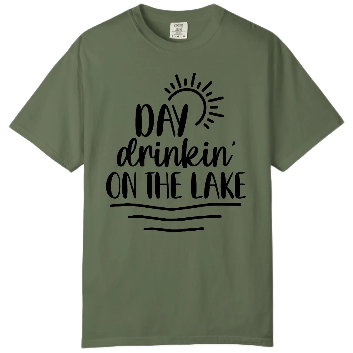 Day Drinkin On The Lake Design Comfort Color in Sage