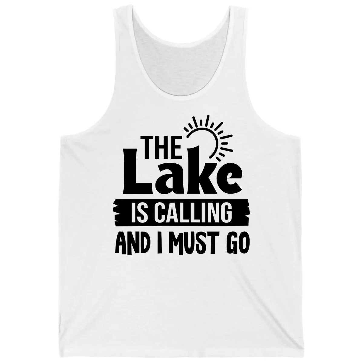 The Lake Is Calling And I Must Go Tank in White