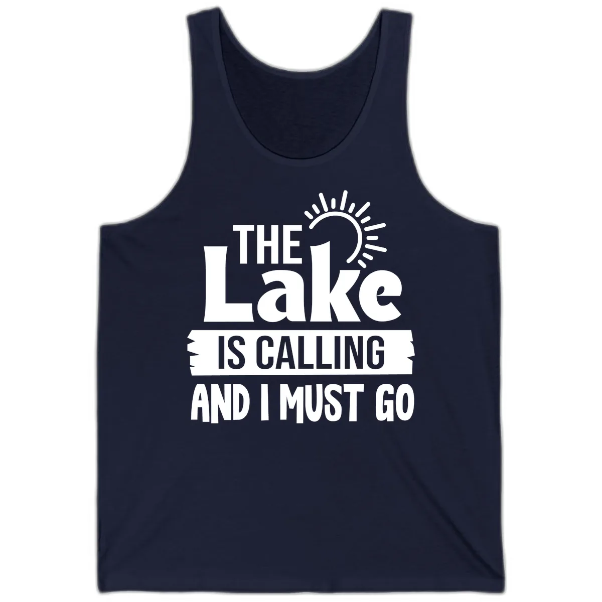 The Lake Is Calling And I Must Go Tank in Navy