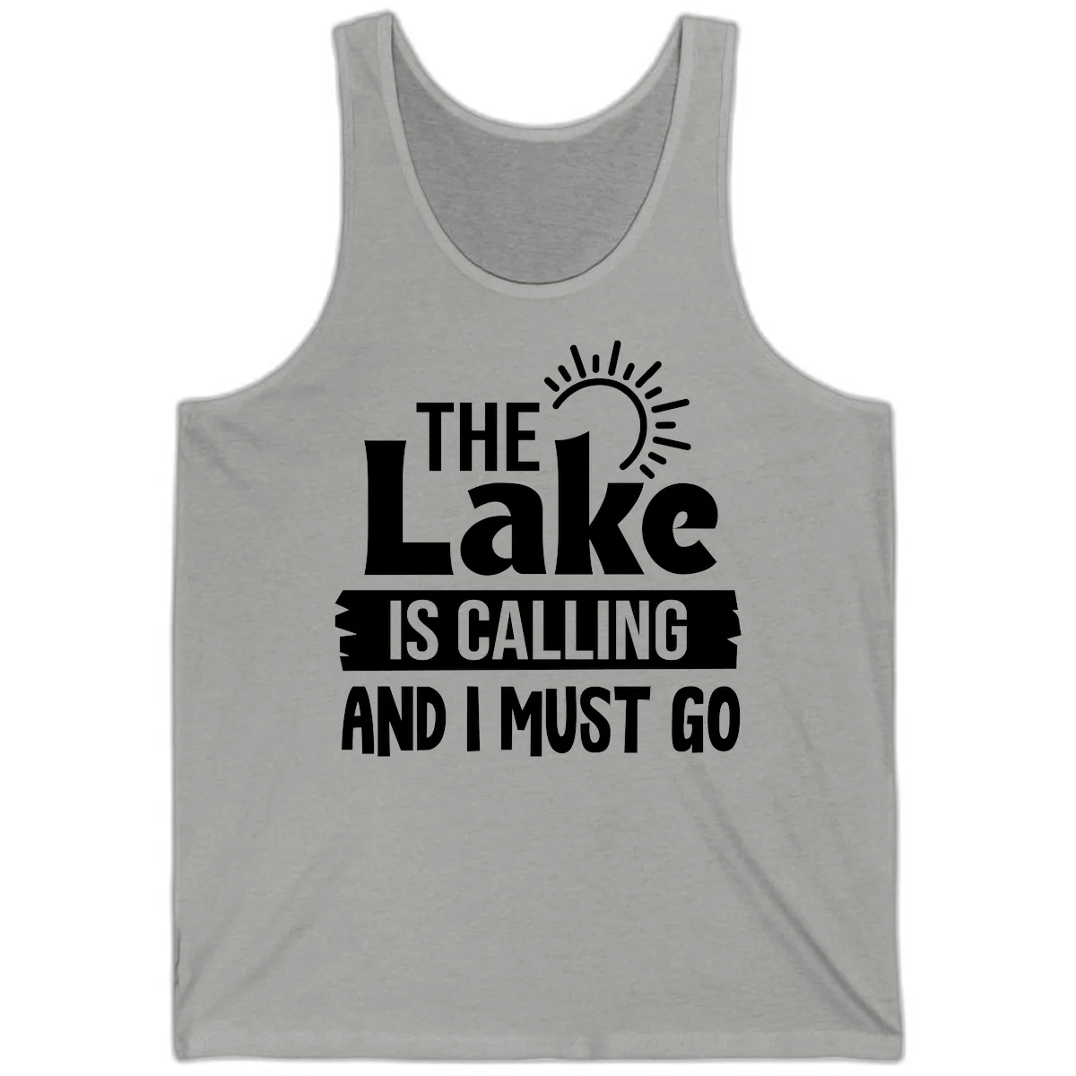The Lake Is Calling And I Must Go Tank in Athletic Heather