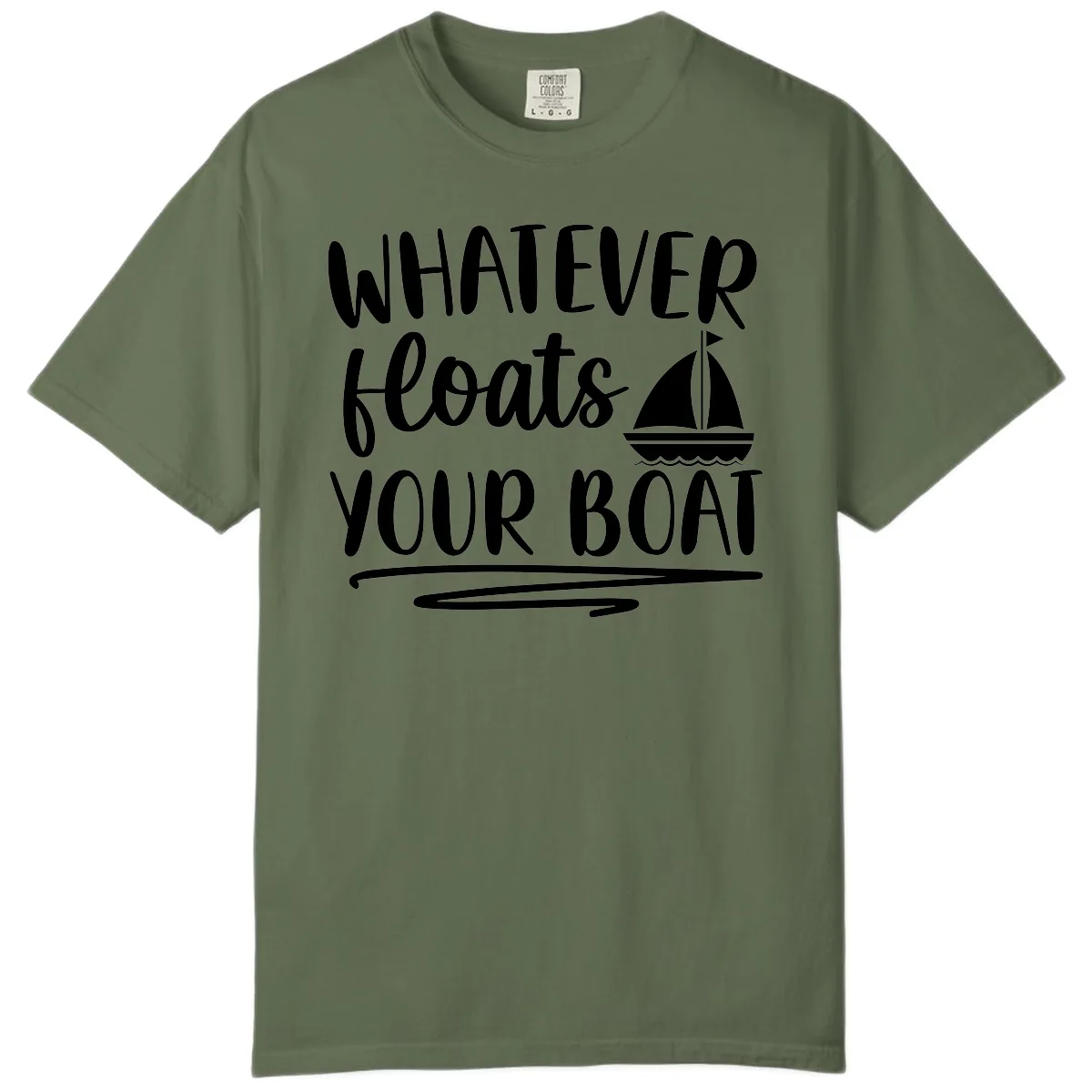 Whatever Floats Your Boat Design Comfort Color in Sage