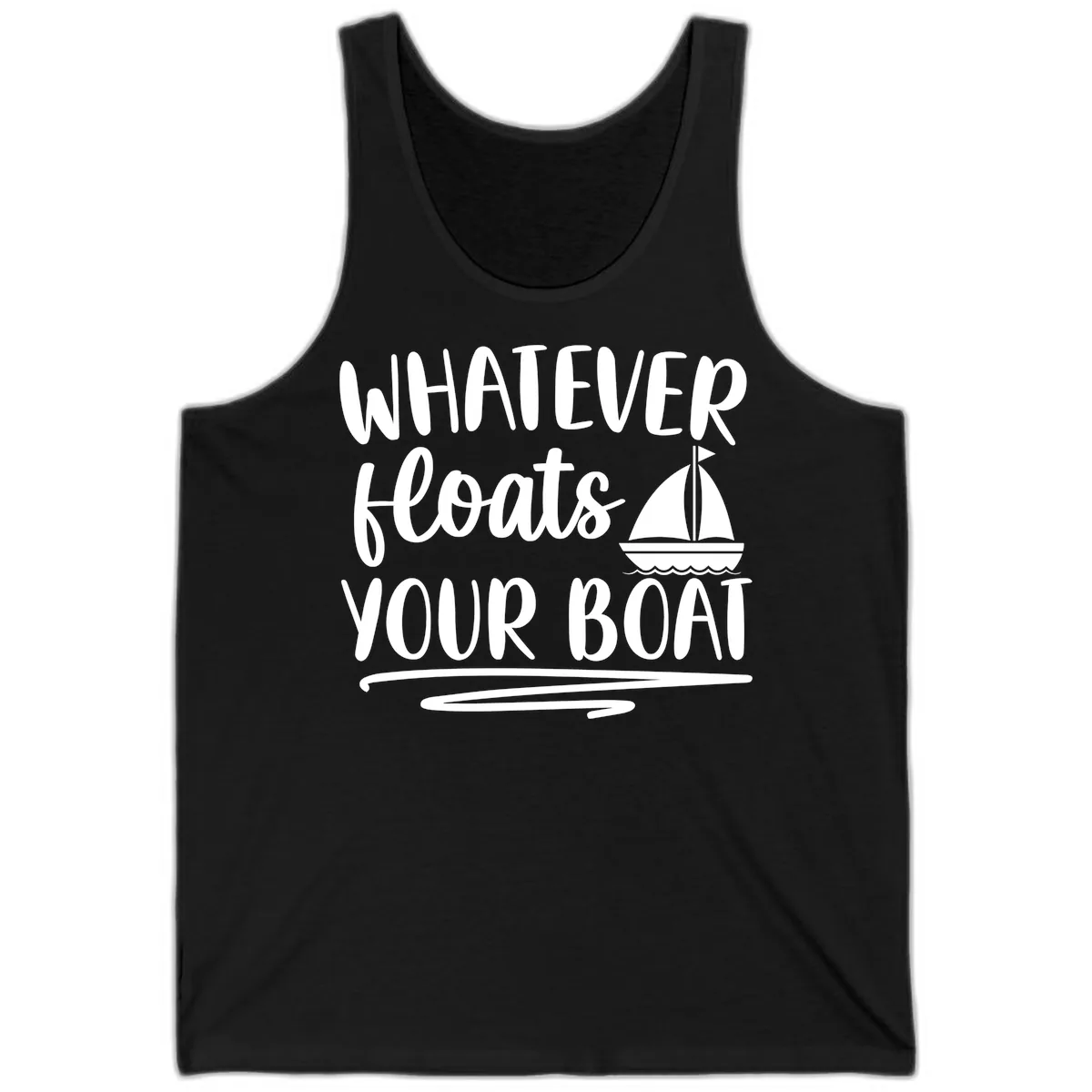 Whatever Floats Your Boat Design Tank in Black