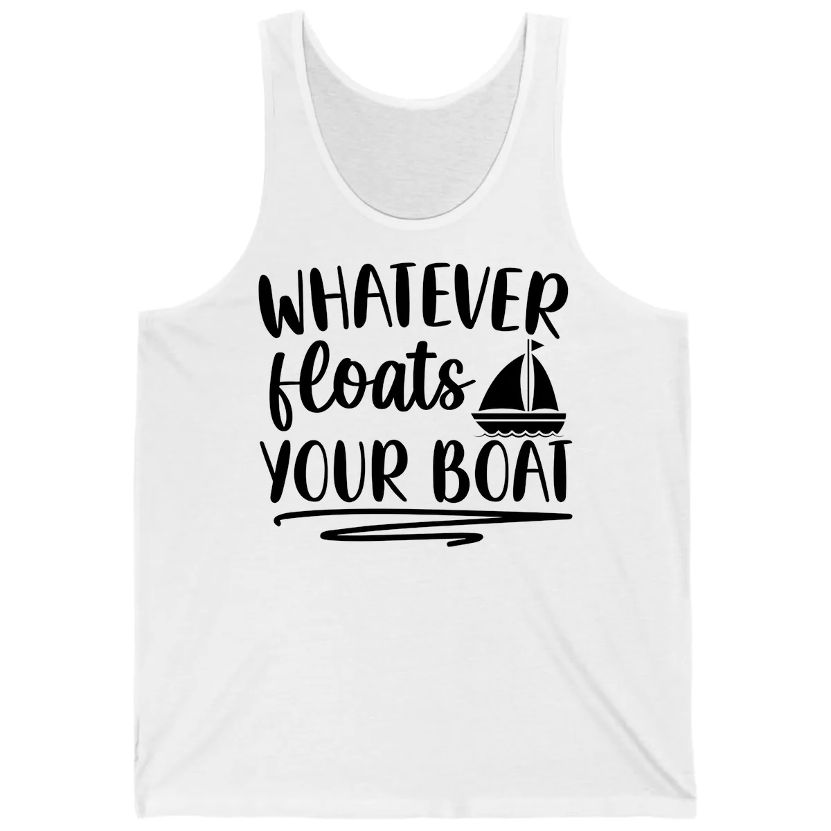 Whatever Floats Your Boat Design Tank in White