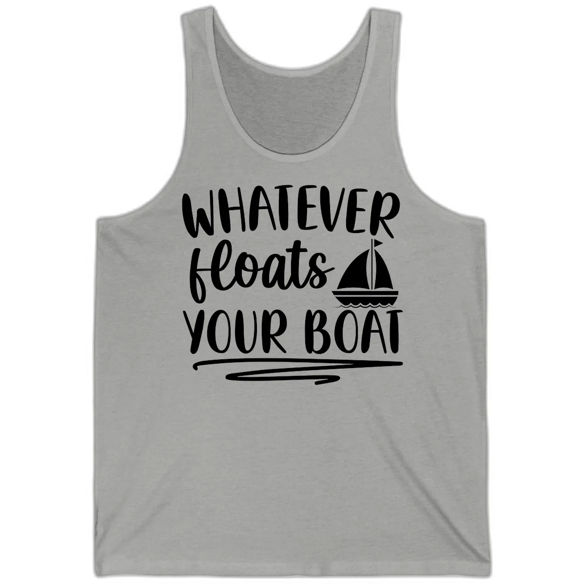 Whatever Floats Your Boat Design Tank in Athletic Heather