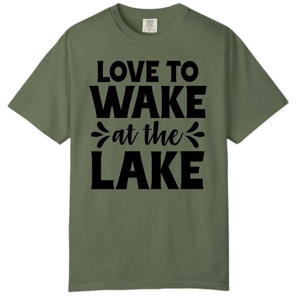 Love To Wake At The Lake Design Comfort Color in Sage