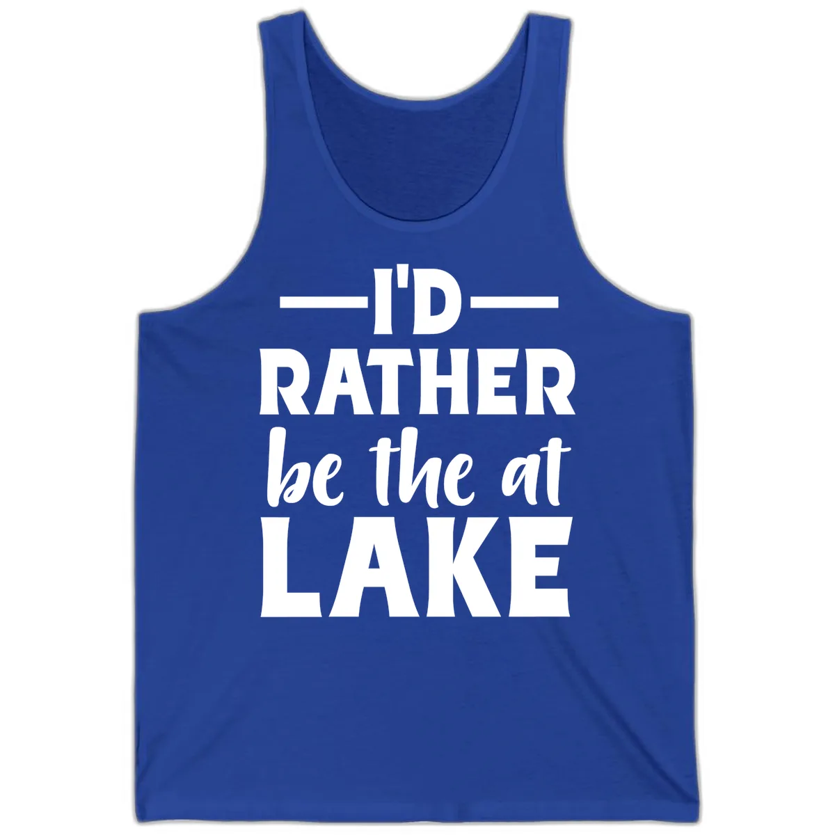 I'd Rather Be At The Lake Tank in True Royal