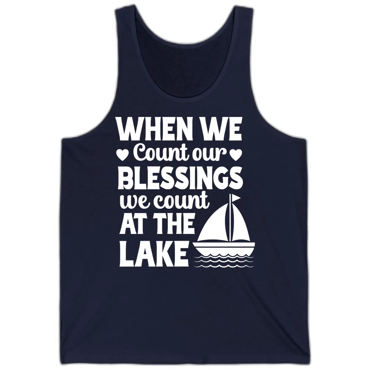 When We Count Our Blessings At The Lake Tank in Navy