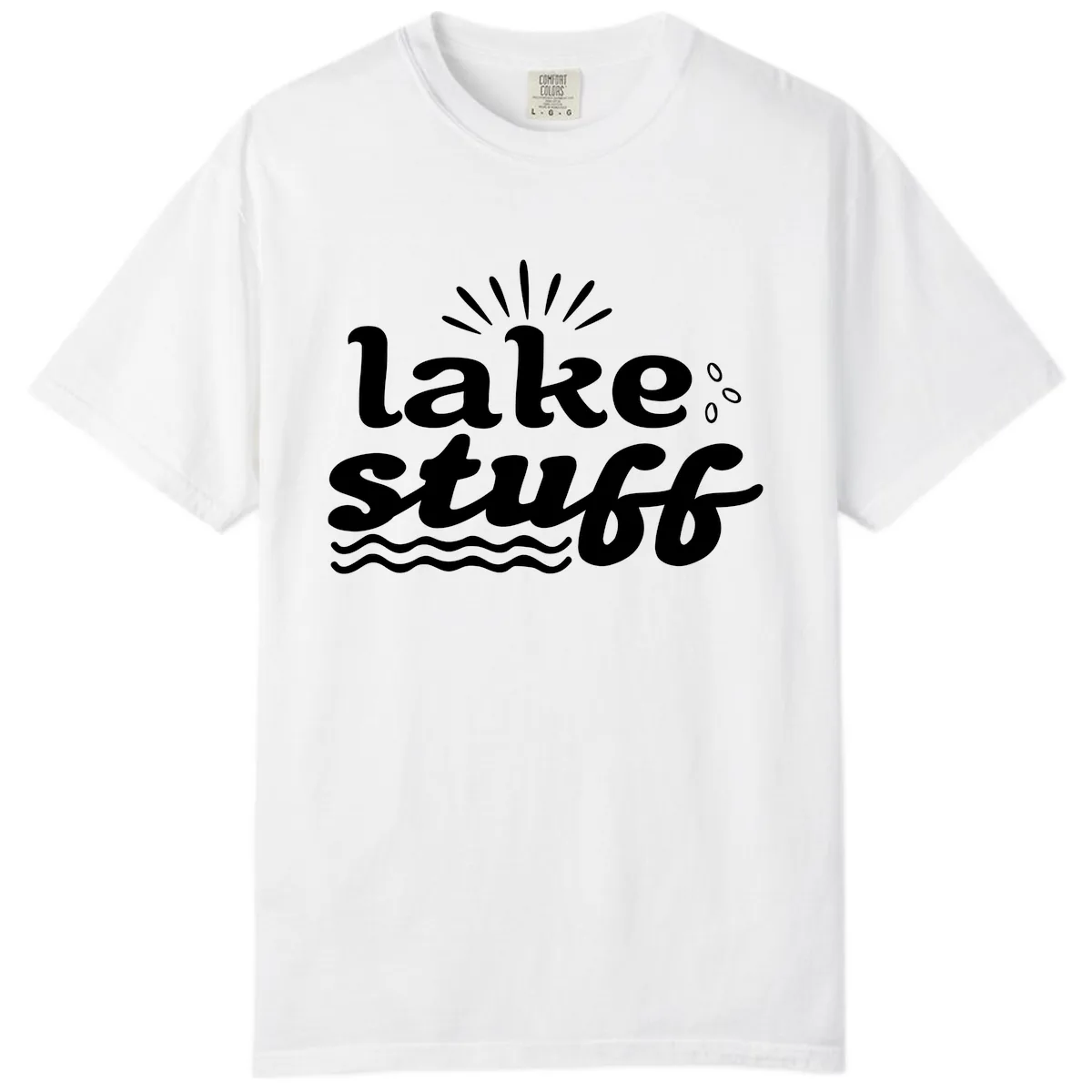 Lake Stuff Fun Lake Vibes Comfort Color in White