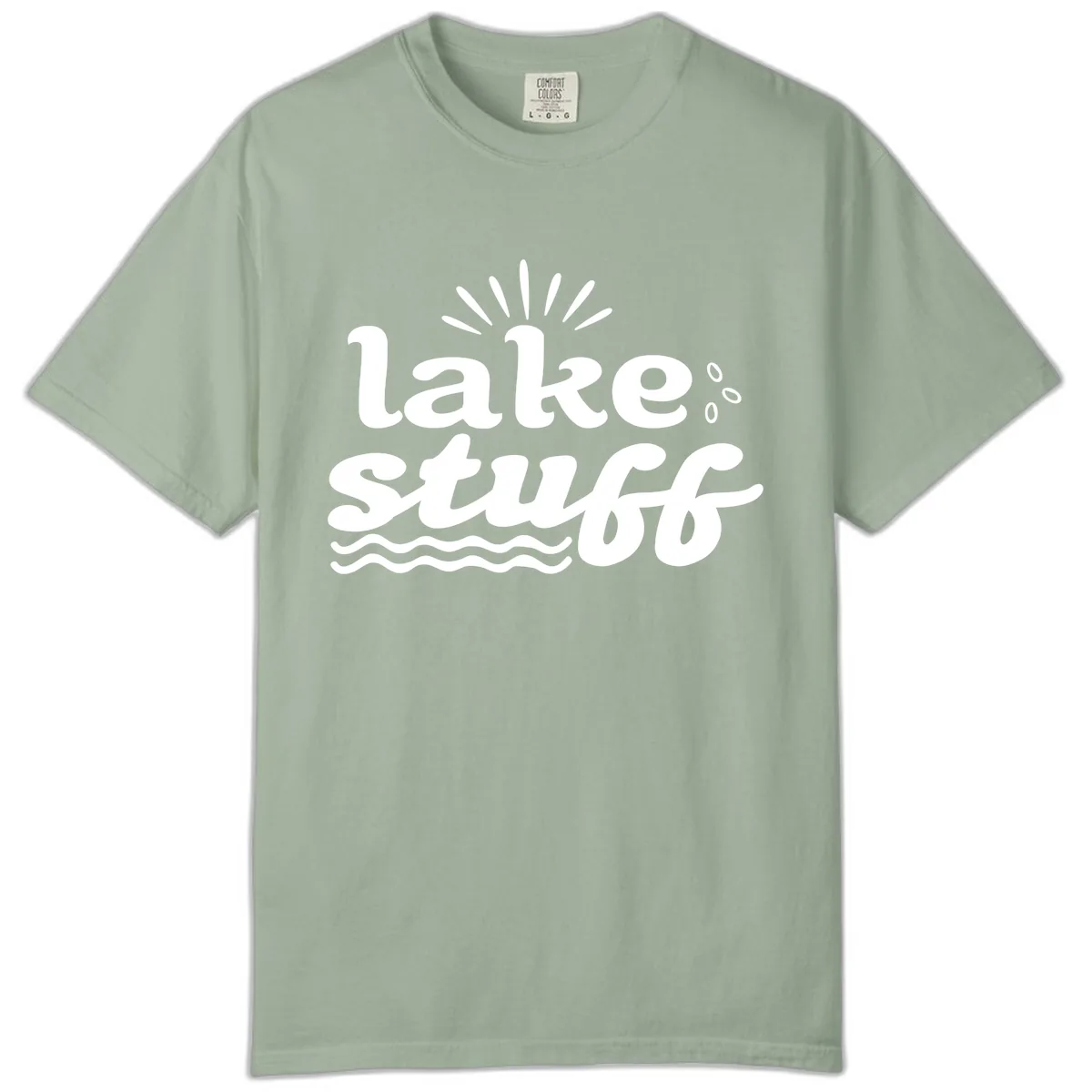 Lake Stuff Fun Lake Vibes Comfort Color in Bay