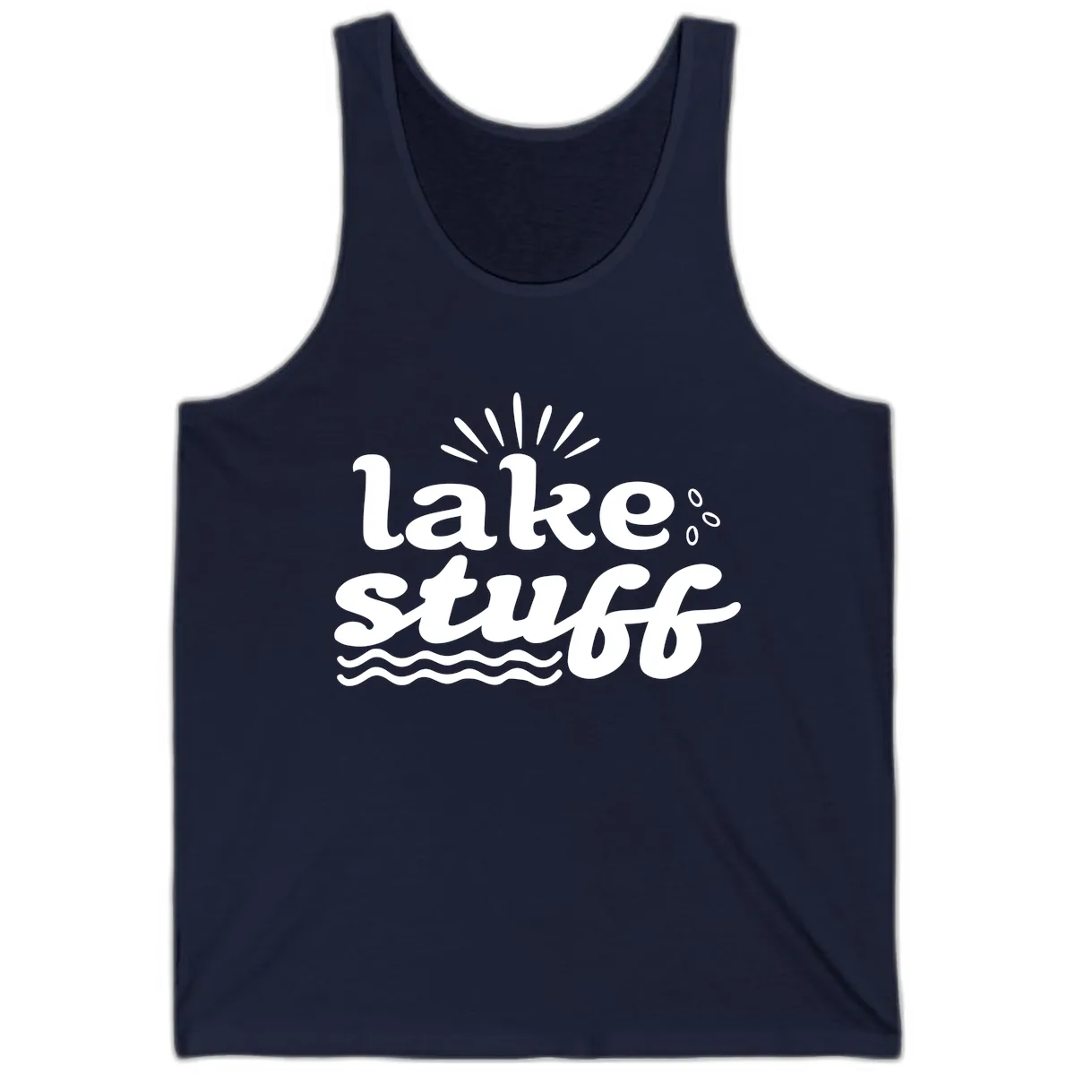 Lake Stuff Fun Lake Vibes Tank in Navy
