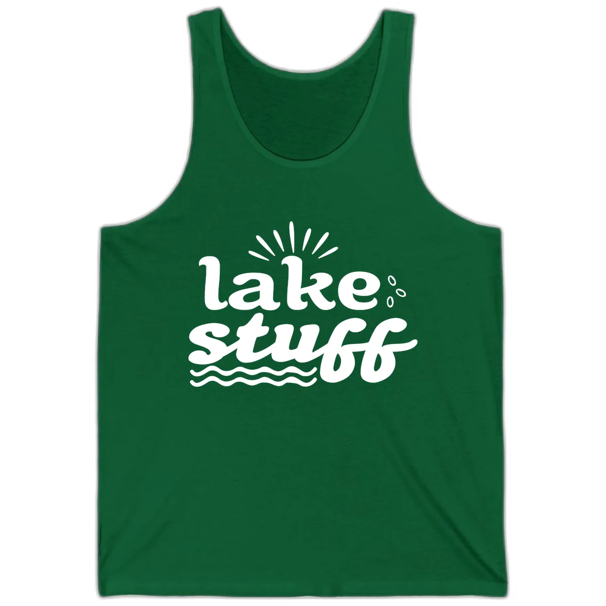 Lake Stuff Fun Lake Vibes Tank in Kelly