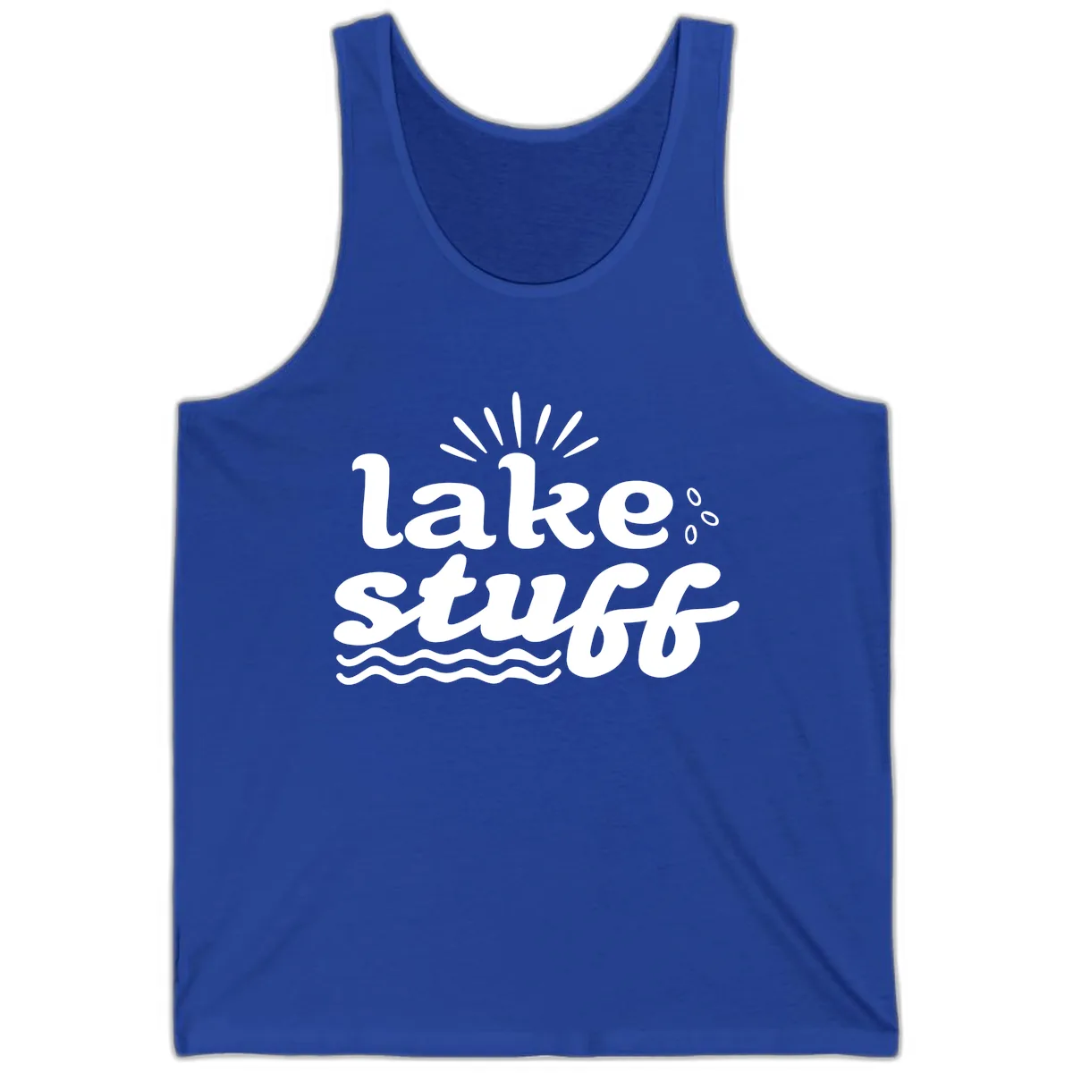 Lake Stuff Fun Lake Vibes Tank in True Royal