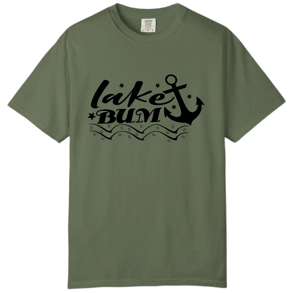 Lake Bum Anchor and Waves Design Comfort Color in Sage