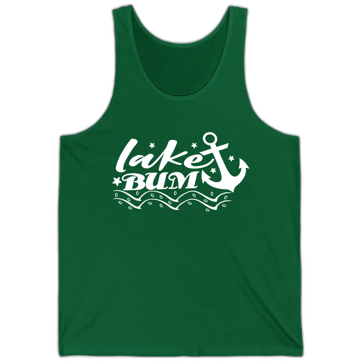 Lake Bum Anchor and Waves Design Tank in Kelly
