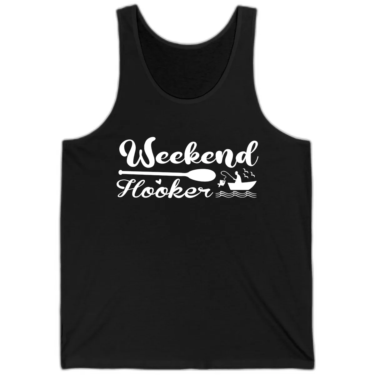 Weekend Hooker Fishing Design Tank in Black
