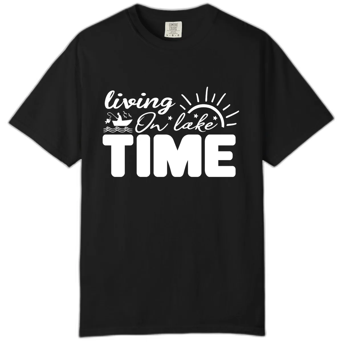 Living On Lake Time Design Comfort Color in Black