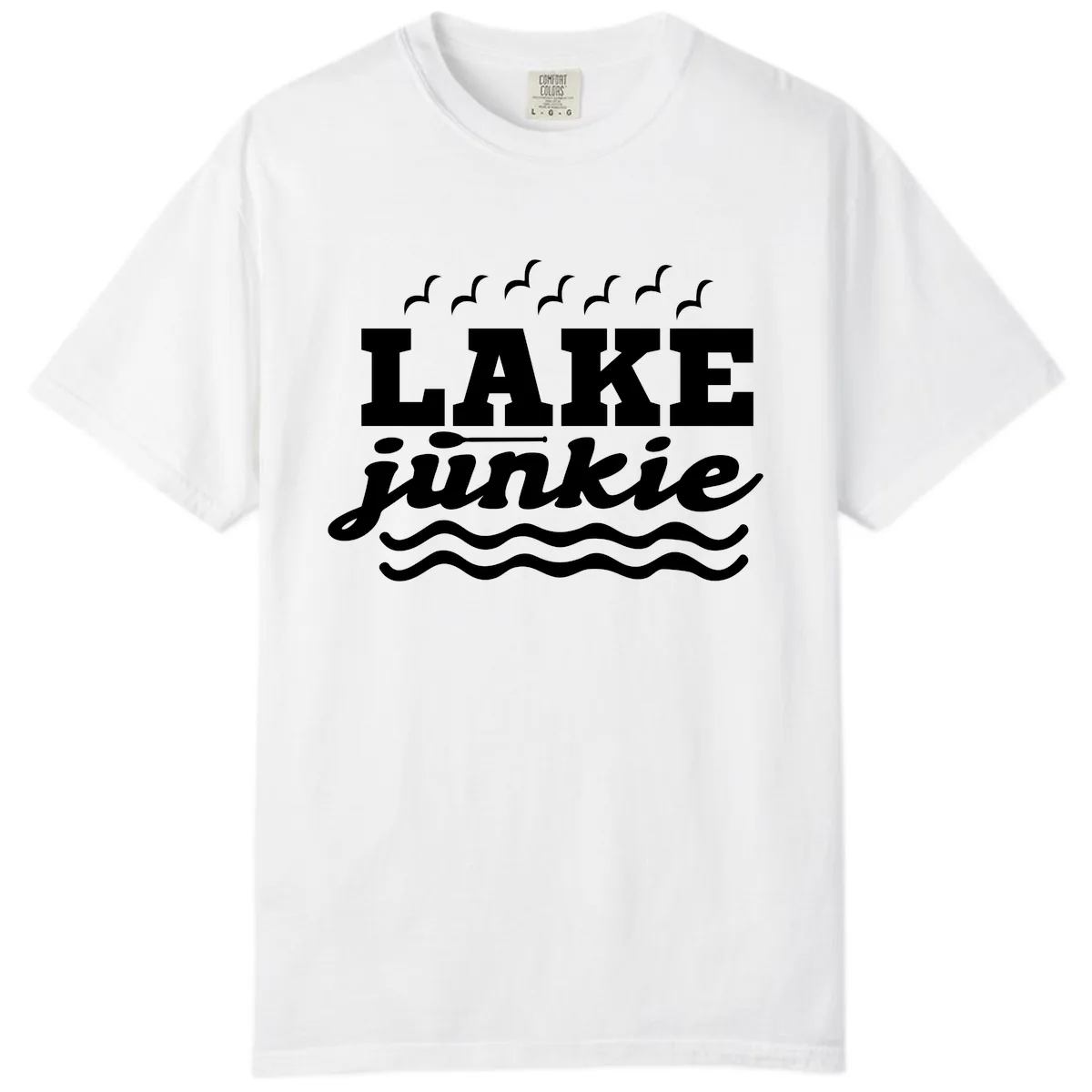 Lake Junkie Paddle Board Design Comfort Color in White