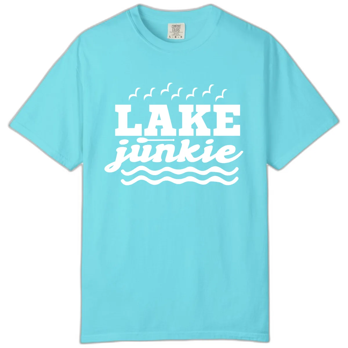 Lake Junkie Paddle Board Design Comfort Color in Lagoon Blue