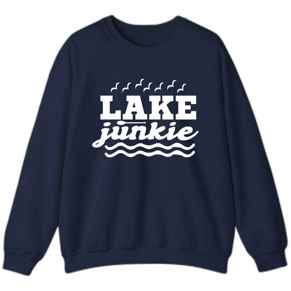 Lake Junkie Paddle Board Design Sweatshirt in Navy