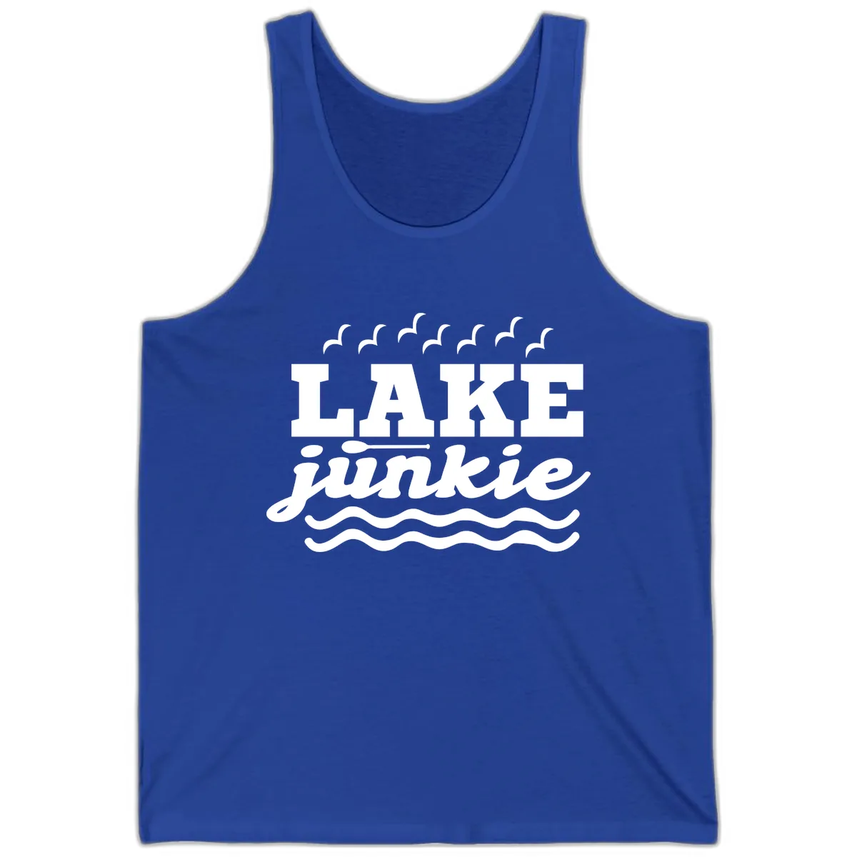 Lake Junkie Paddle Board Design Tank in True Royal