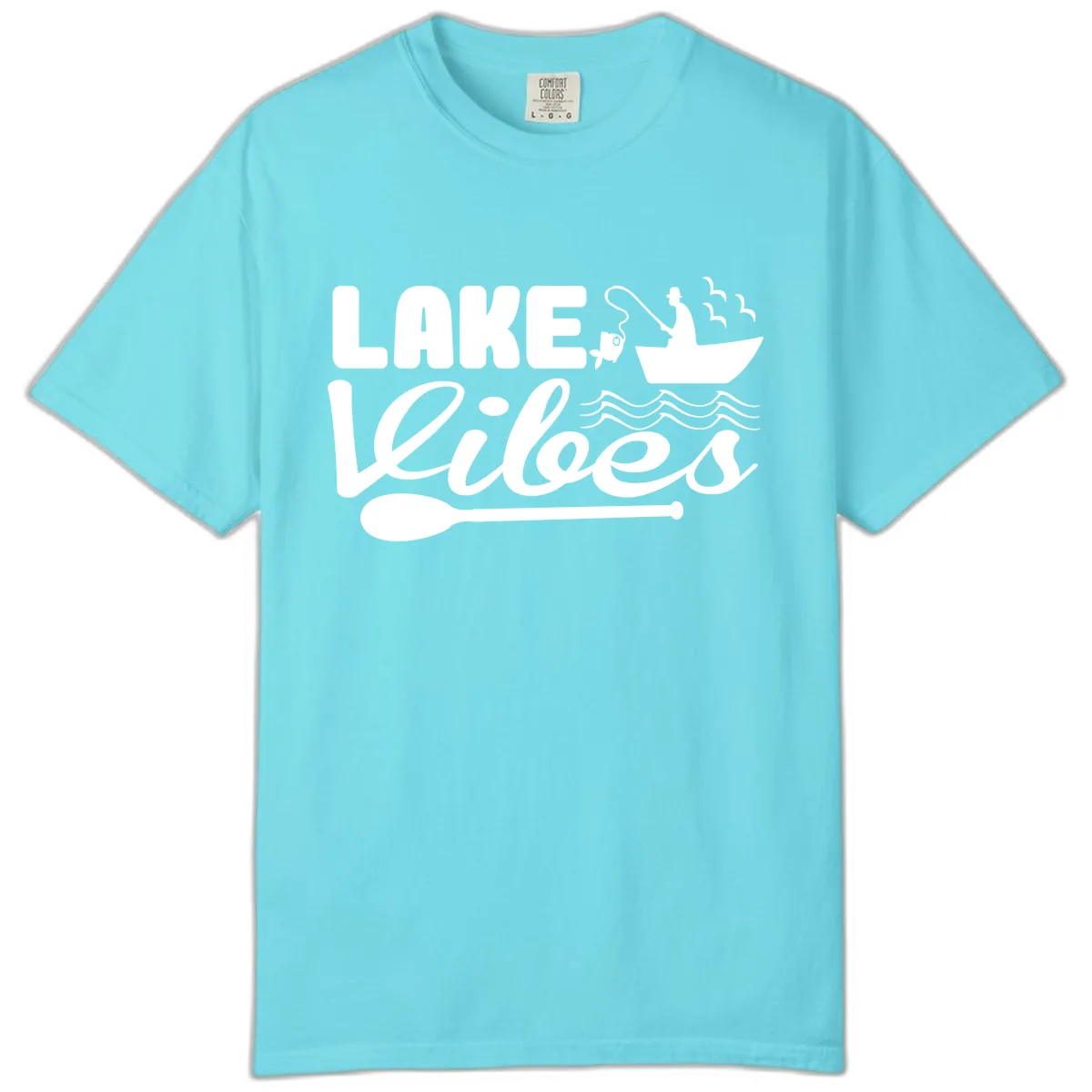 Lake Vibes Fisherman's Delight Comfort Color in Lagoon Blue