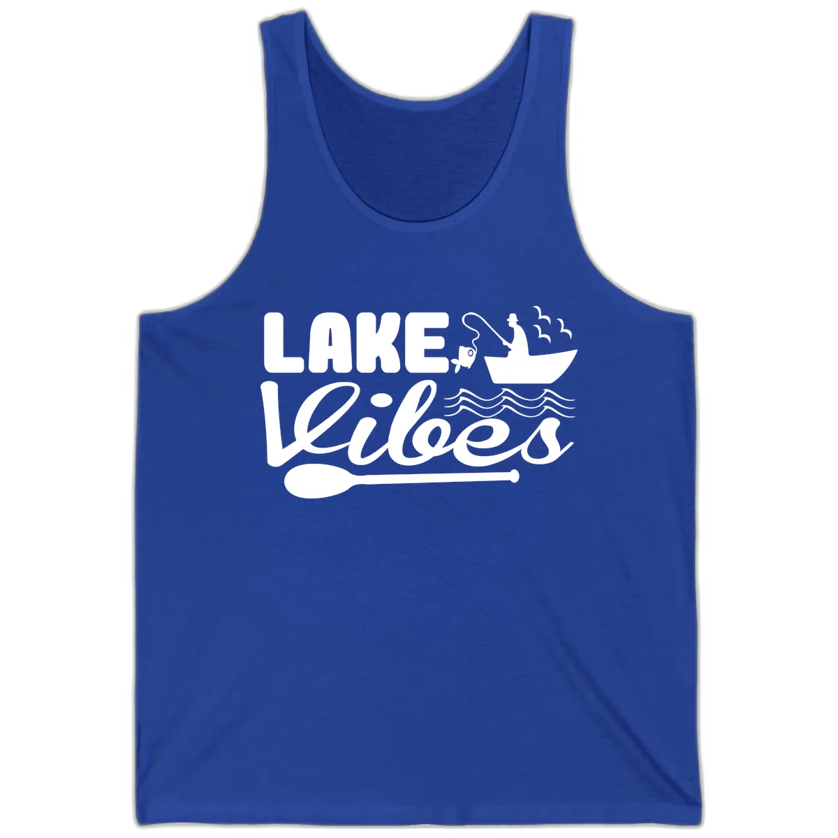 Lake Vibes Fisherman's Delight Tank in True Royal